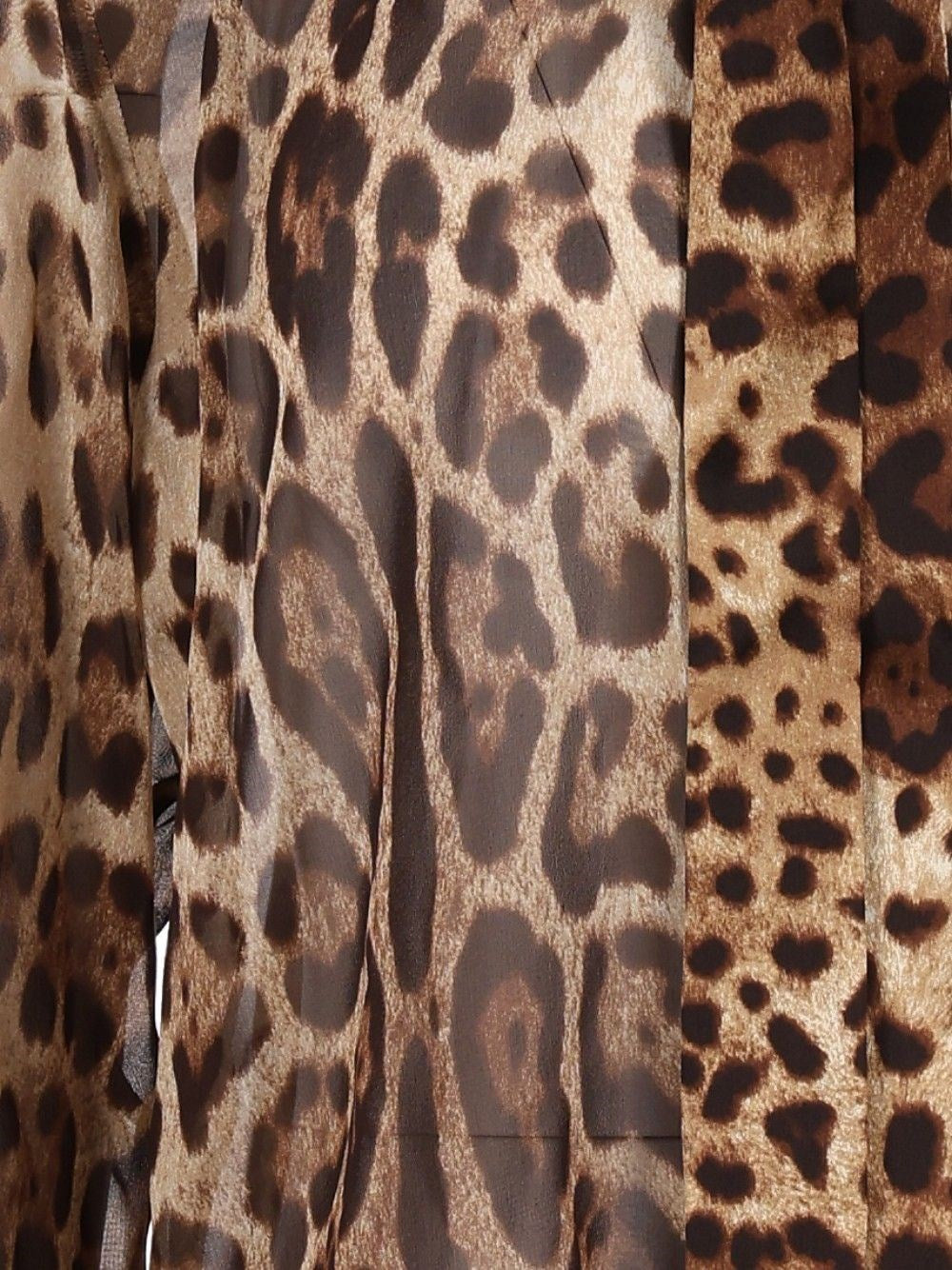 Dolce & Gabbana Women Leopard Print Chiffon Shirt