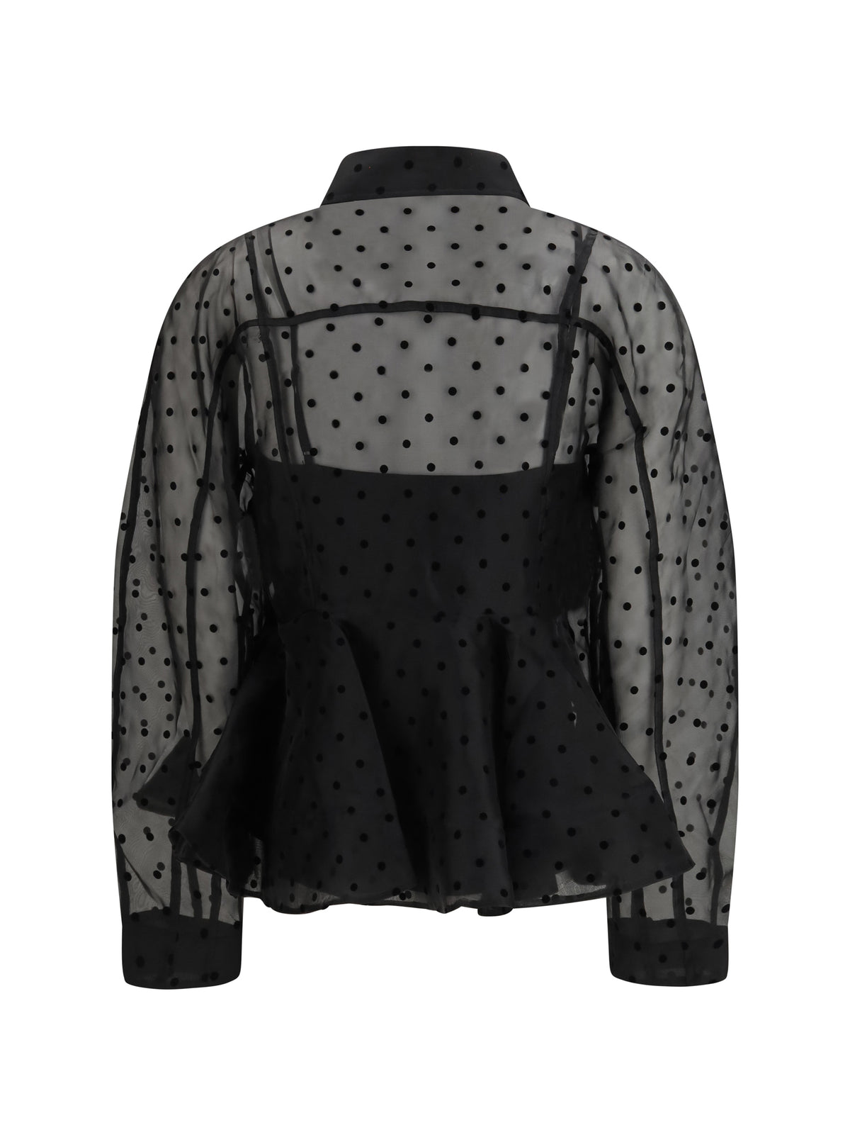 Ganni Women Polka Dot Organza Shirt
