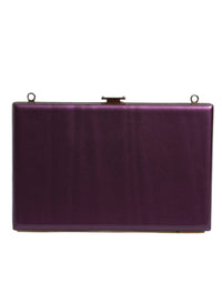 Dolce & Gabbana Purple Leather Clutch Evening Crossbody Women's Bag (Pre-Loved)