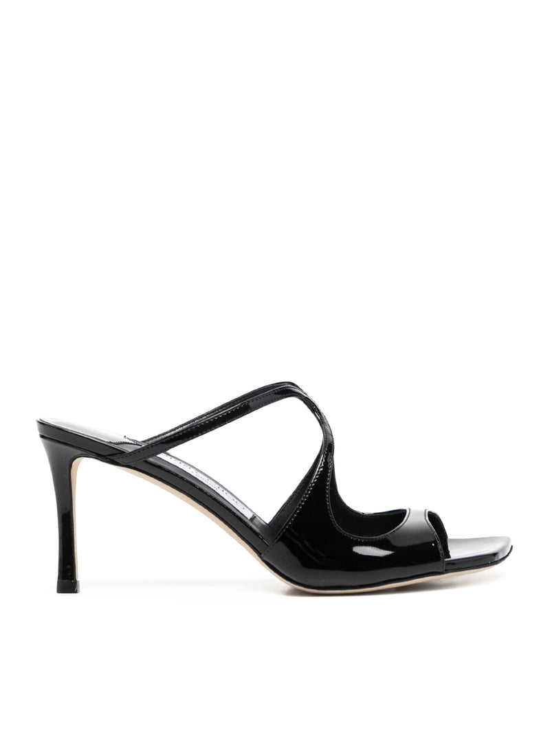 Jimmy Choo Women Anise 75Mm Shiny Leather Sandals