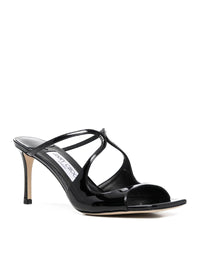 Jimmy Choo Women Anise 75Mm Shiny Leather Sandals
