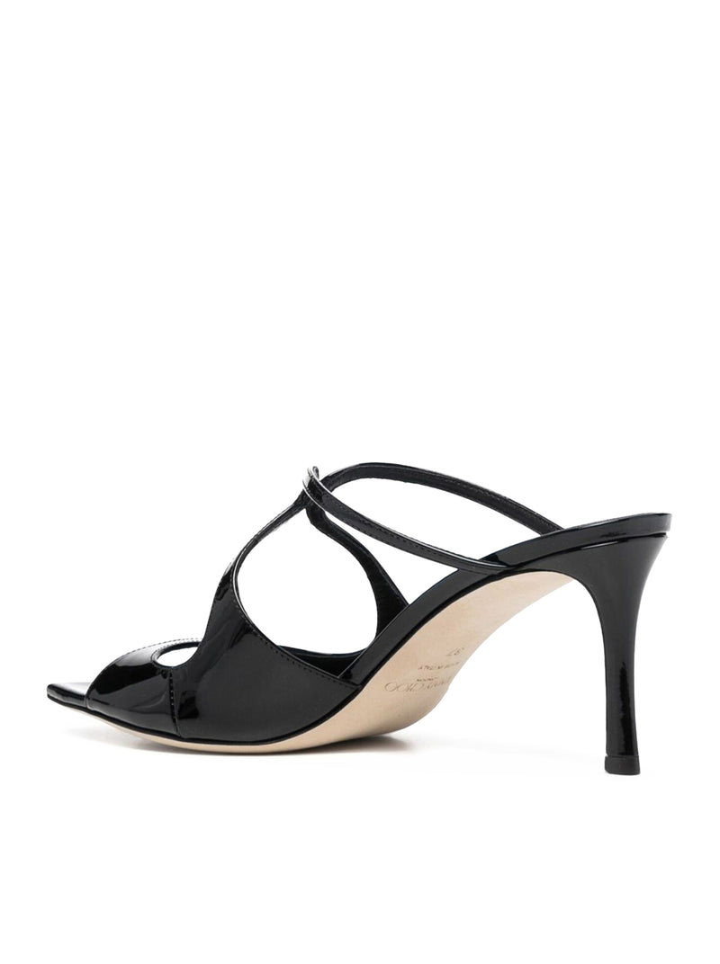 Jimmy Choo Women Anise 75Mm Shiny Leather Sandals