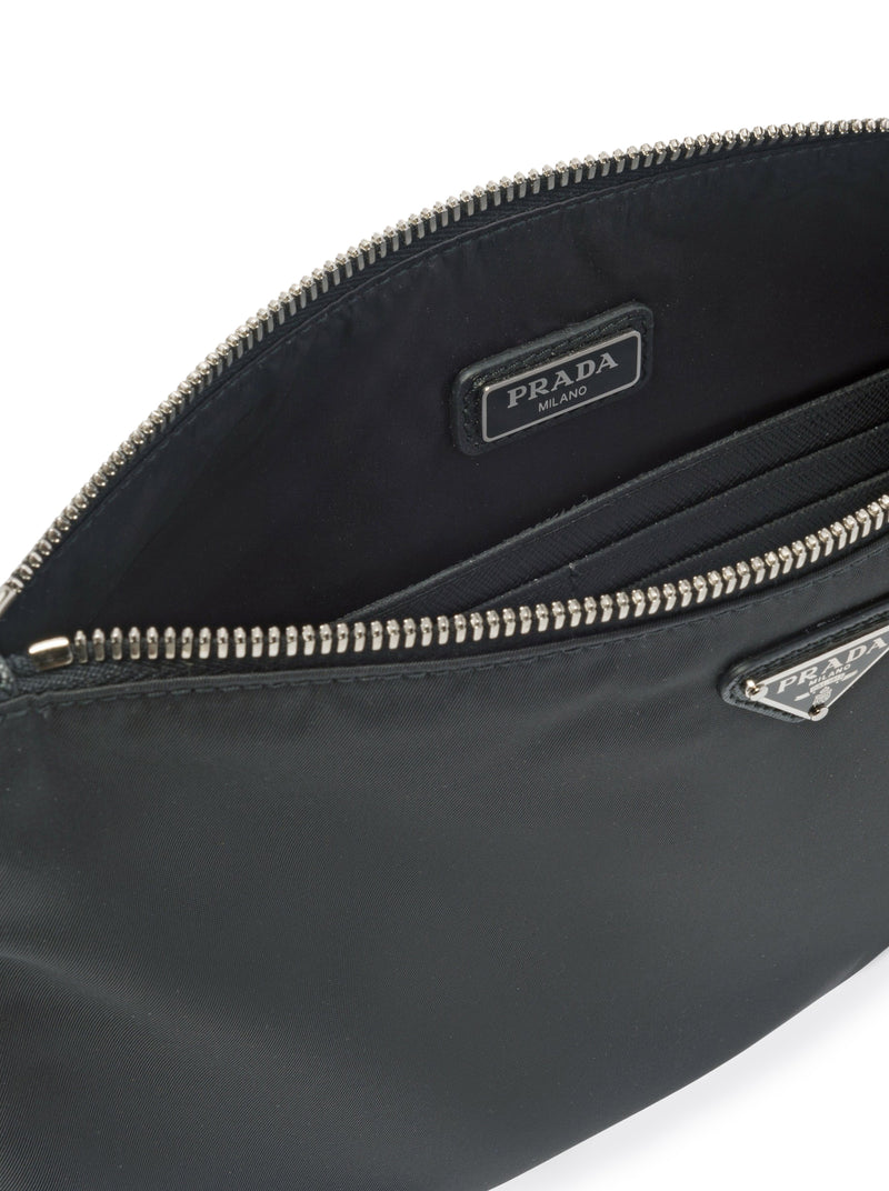 Prada Prada Men Re-Nylon Pouch In Saffiano