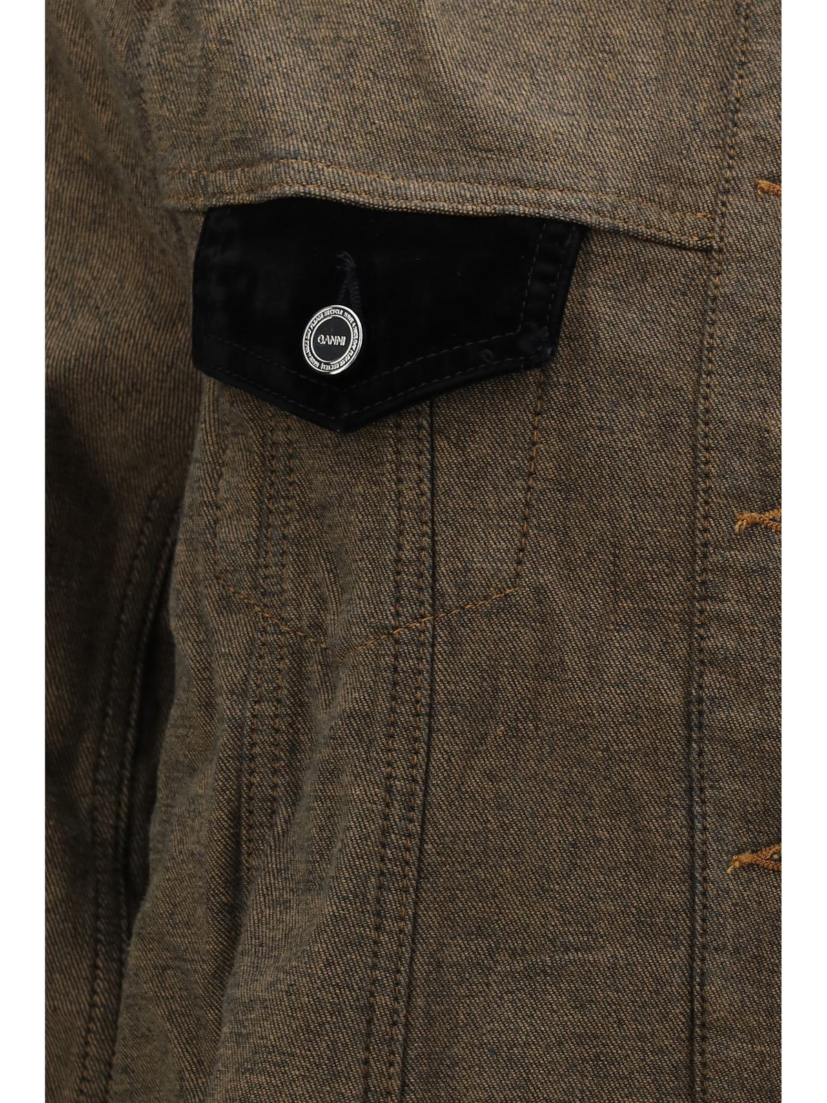 GANNI Ganni Women Neppy Denim Overshirt