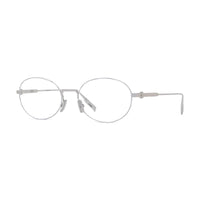 Dior Eyeglasses Oval Full Rim, Shiny Palladium Frame and Clear Demo Lenses Lens NEODIOROR2UF000