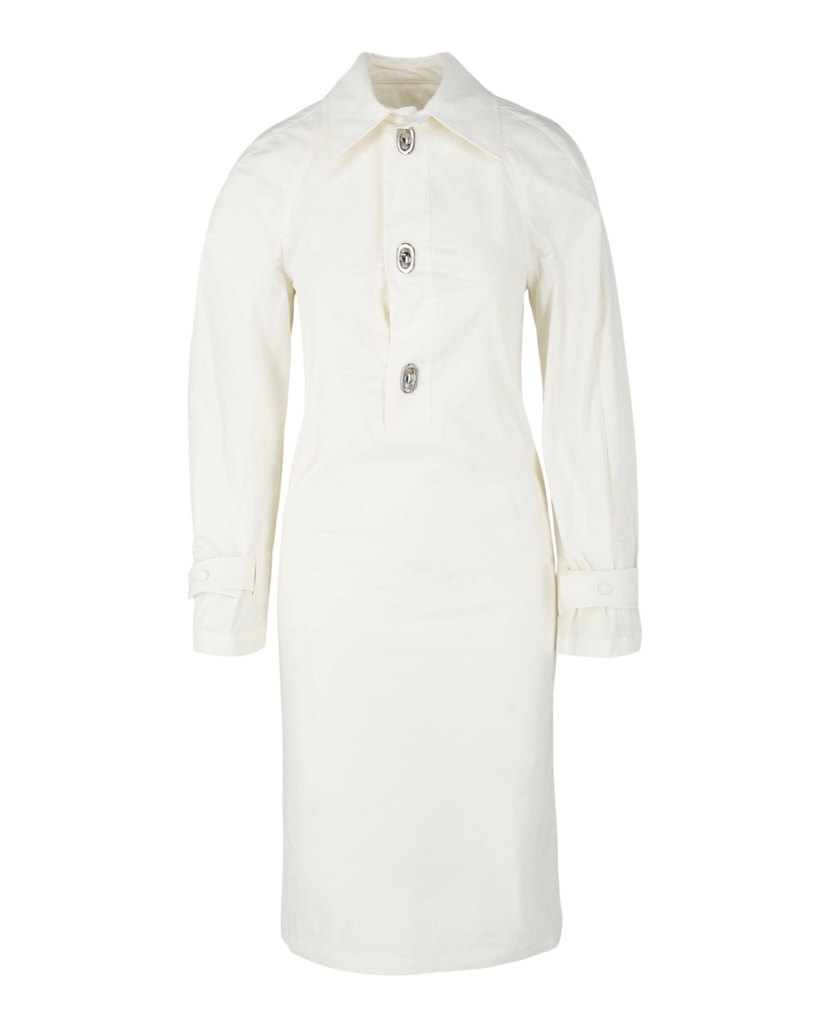 Bottega Veneta Womens Collared Shirt Dress