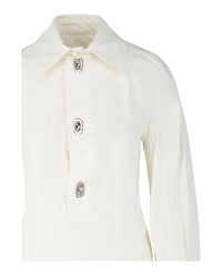 Bottega Veneta Womens Collared Shirt Dress