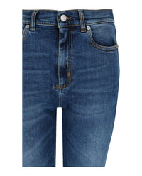Alexander McQueen Alexander McQueen Womens Slim Fit Denim Jeans