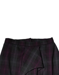 BENCIVENGA Multicolor Checkered Ruffle High Waist Mini Women's Skirt