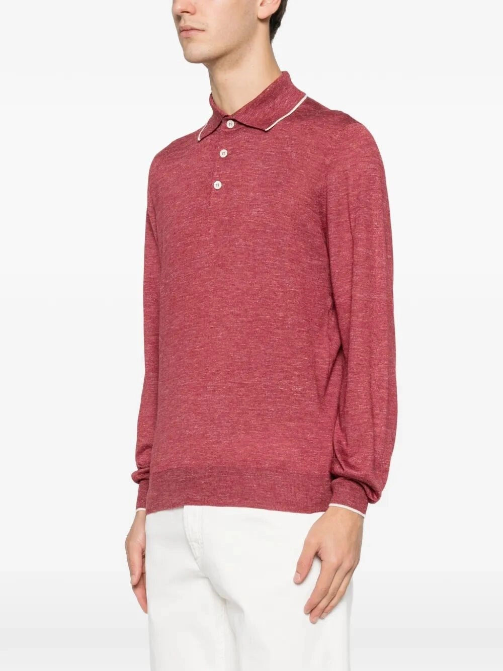 Brunello Cucinelli Men Long Sleeve Polo