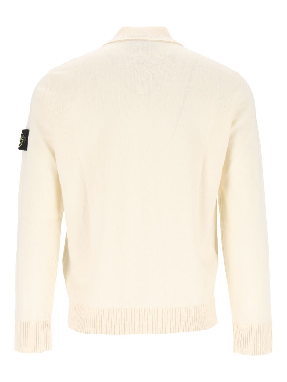 Stone Island Stone Island Men Rws Geelong Lightweight Wool Polo Sweater