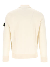 Stone Island Stone Island Men Rws Geelong Lightweight Wool Polo Sweater