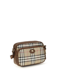 BURBERRY Burberry Men Check Front Pocket Shoulder Bag