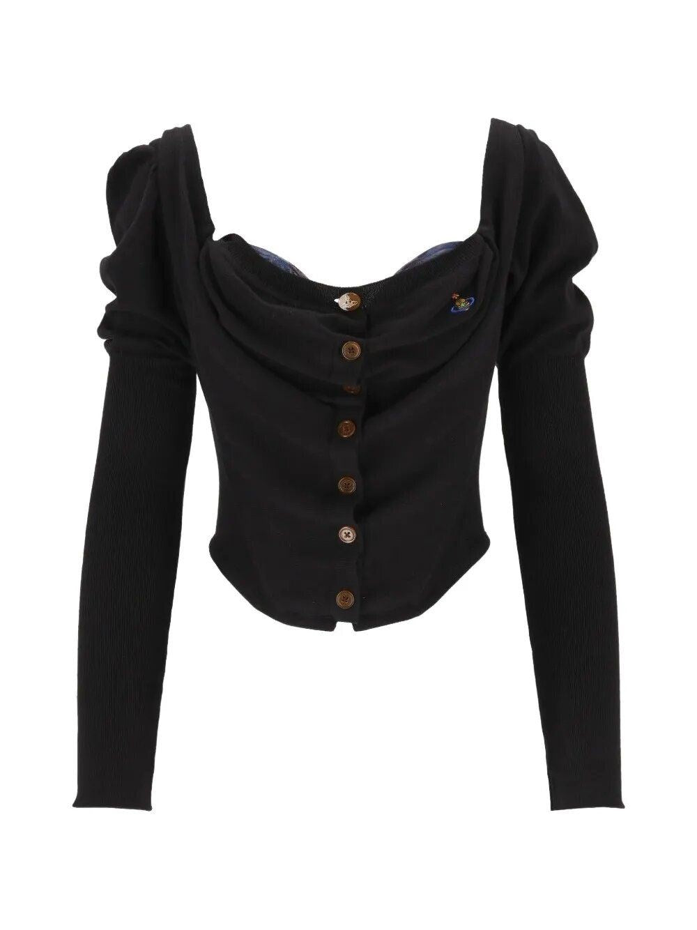 Vivienne Westwood Women Knitted Cardigan Corset Bea