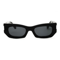 Off-White Sunglasses Cat Eye Full Rim, Grey Frame and Burgundy Lens OERI147BELLEVILLE0928