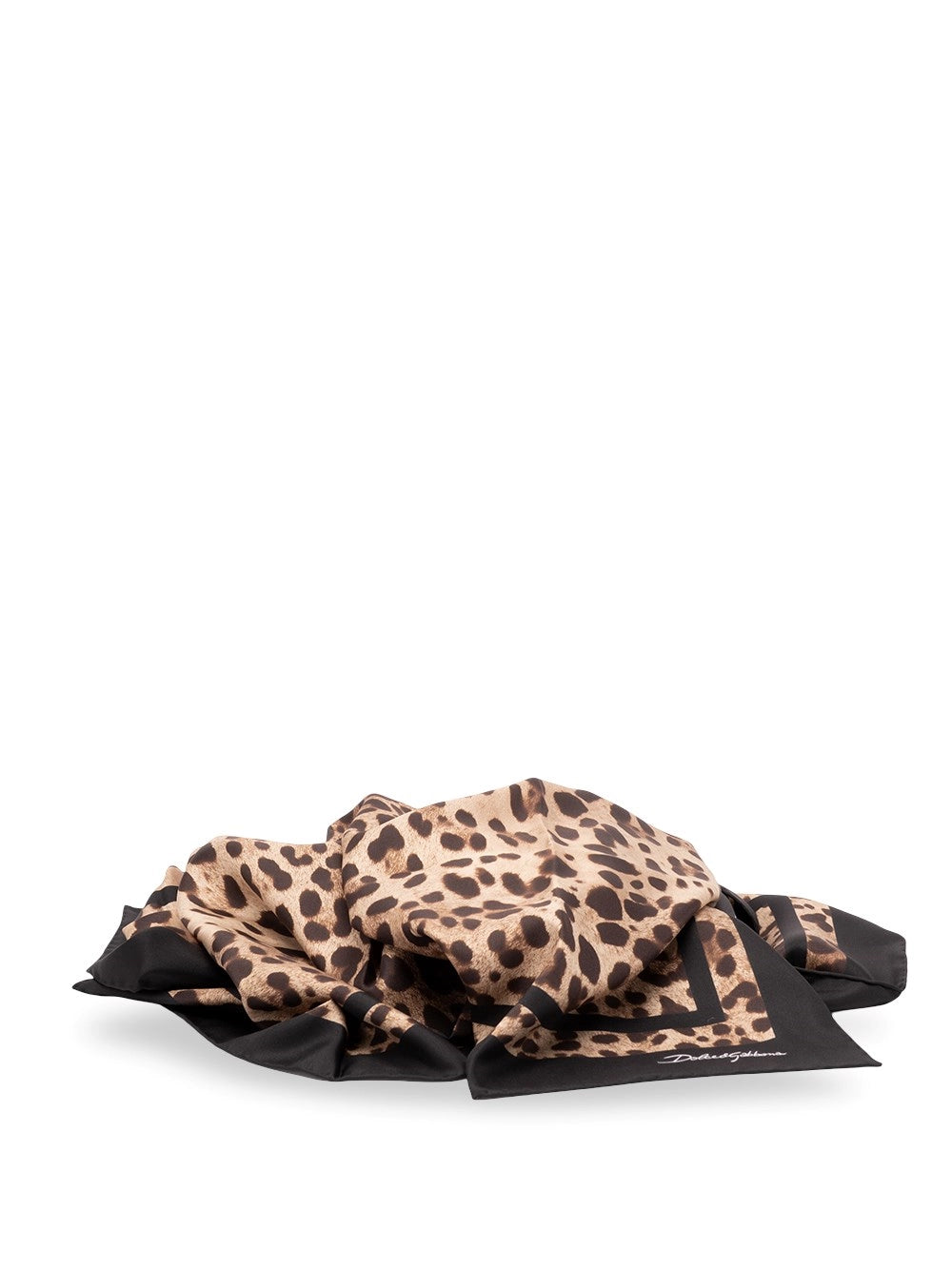 Dolce & Gabbana Women Leopard-Print Silk Twill Foulard (90X90)