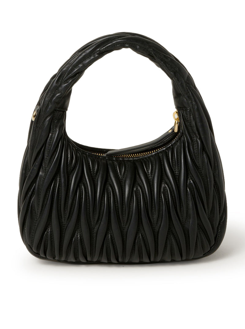 Miu Miu Miu Miu Women Wander Hobo Bag In Quilted Nappa
