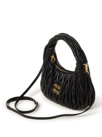 Miu Miu Miu Miu Women Wander Hobo Bag In Quilted Nappa
