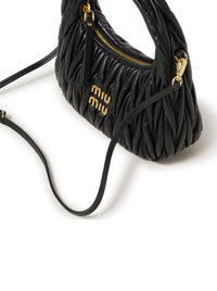 Miu Miu Miu Miu Women Wander Hobo Bag In Quilted Nappa