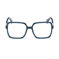Max Mara Eyeglasses Square Full Rim, Shiny Fuxia Frame and Clear Demo Lenses Lens MM5108-H075