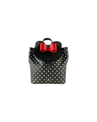 Kate Spade Mickey Mouse Mini Backpack in Black with White Polka Dots ONE SIZE Black and White.