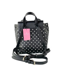 Kate Spade Mickey Mouse Mini Backpack in Black with White Polka Dots