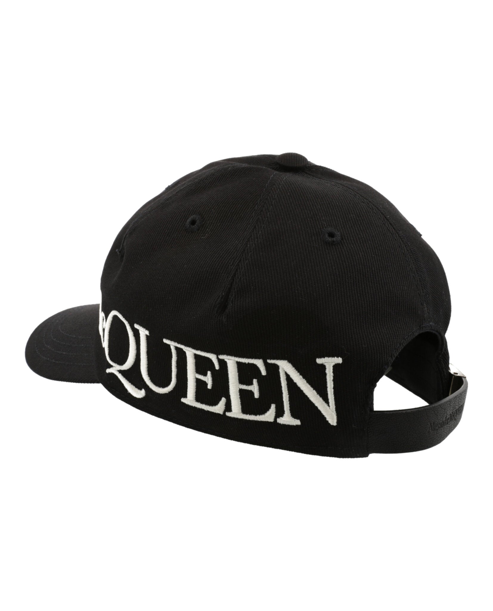 Alexander McQueen Mens Oversized Embroidered Baseball Cap