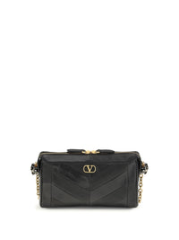 Valentino Garavani Women Small Panthea Chevron Nappa Shoulder Bag