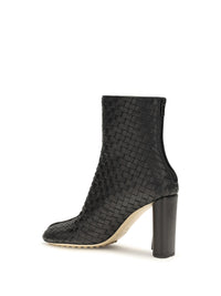 Bottega Veneta Women Cherry Intrecciato Ankle Boots