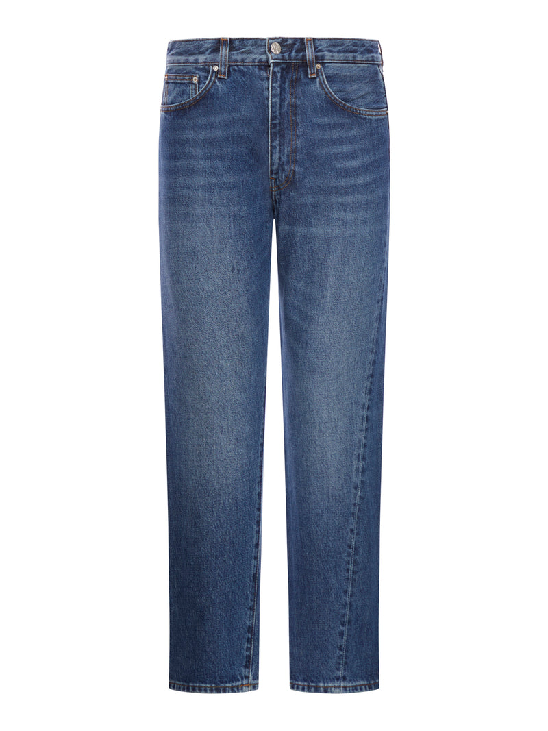 Toteme Women Twisted Seam Denim Worn Blue