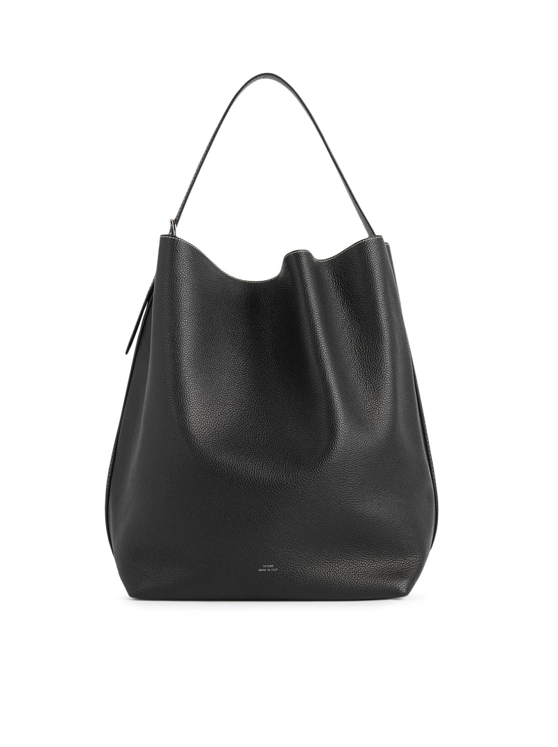 Toteme Toteme Women Belted Tote Bag In Hammered Calfskin