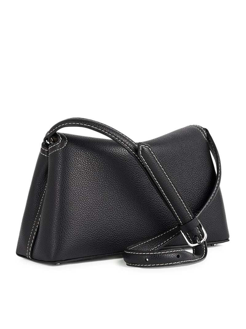 Toteme Toteme Women T-Lock Clutch Black Grain