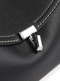 Toteme Toteme Women T-Lock Clutch Black Grain