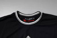 Dolce & Gabbana Dark Blue Logo Crown Cotton Crew Neck Men's T-shirt