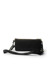 Prada Women Small Re-Nylon And Leather Shoulder Bag With Padlock