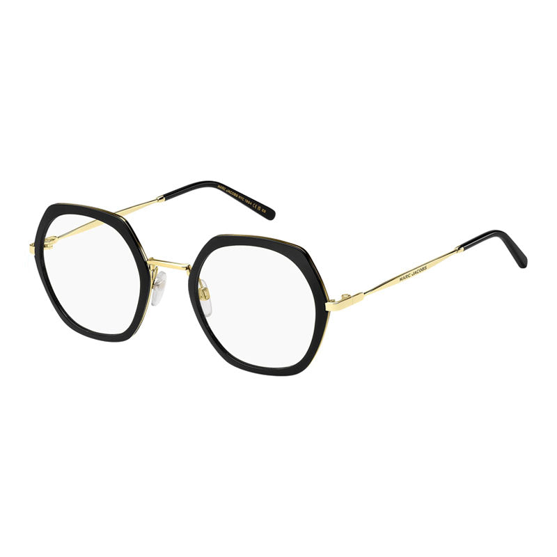 Marc Jacobs Eyeglasses Geometric Full Rim, Lilac/Gold Frame and Clear Demo Lenses Lens MARC7000BIA00