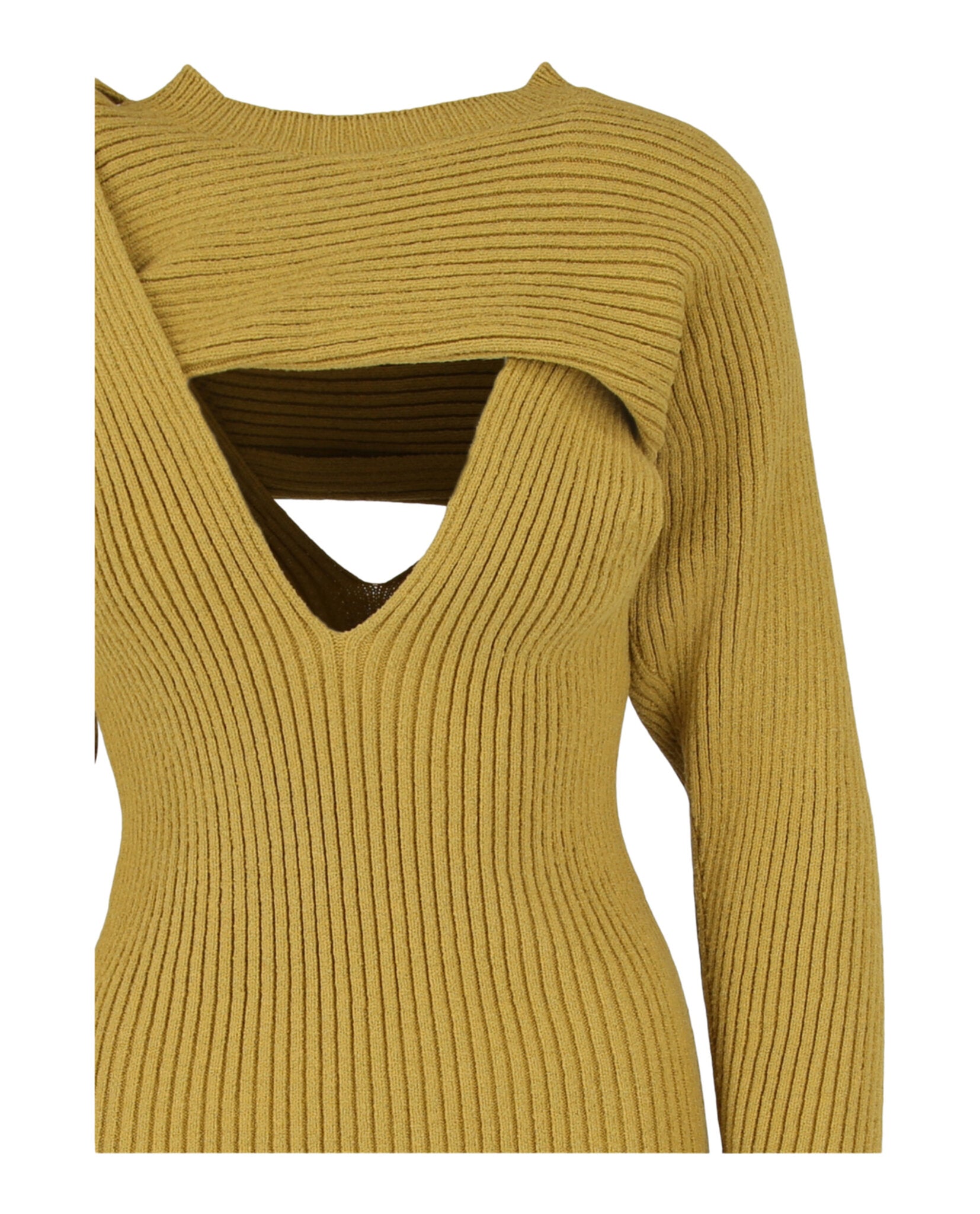 Bottega Veneta Womens Ribbed-Knit Dress