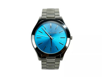 Michael Kors Michael Kors Slim Runway Stainless Steel Watch Blue Silver MK3292 NO Women's BOX