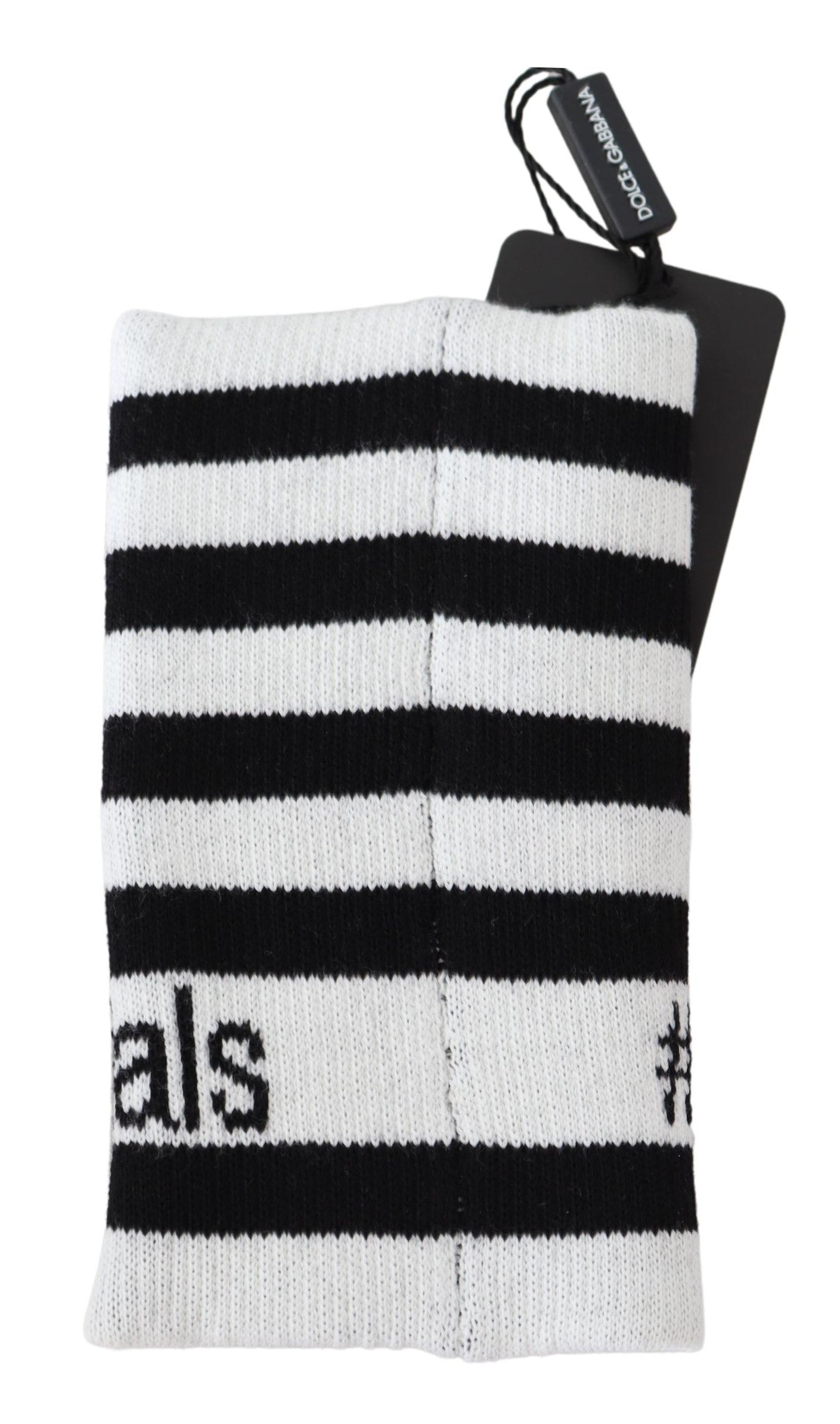 Dolce & Gabbana DG Millen Stripe Cuff Wrist Warmers