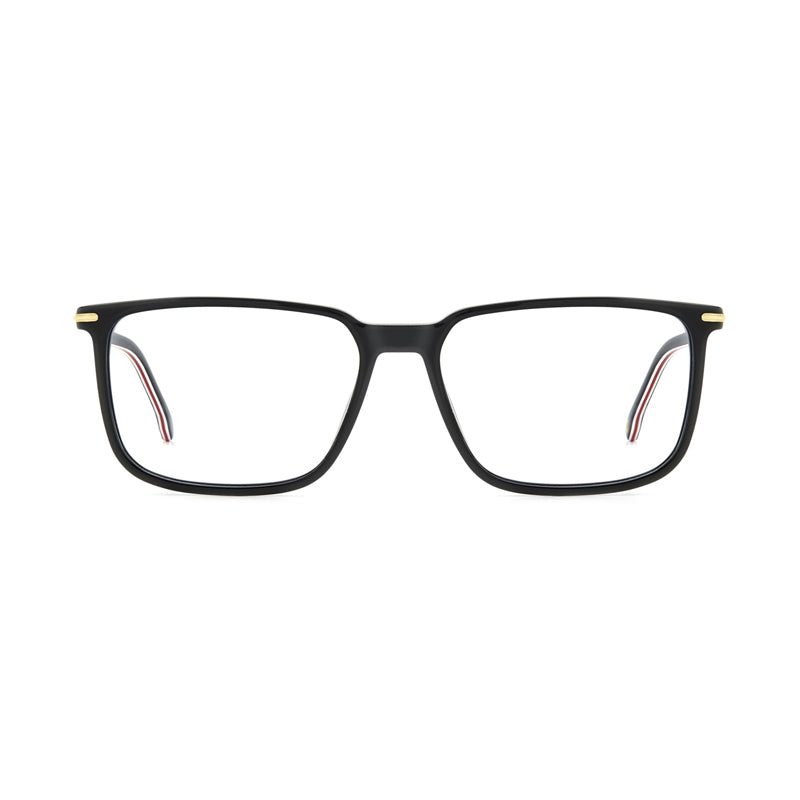 Carrera Carrera Eyeglasses Rectangle Full Rim, Black Frame and Clear Demo Lenses Lens CARRERA326080700