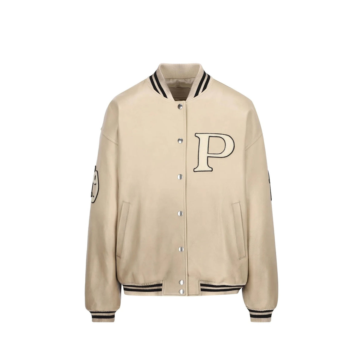 Prada Prada Padded Leather Varsity Jacket Women