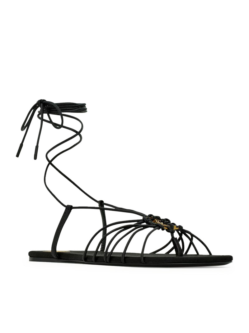 Saint Laurent Saint Laurent Women Babylone Smooth Leather Sandals