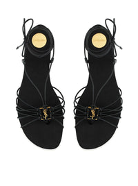 Saint Laurent Saint Laurent Women Babylone Smooth Leather Sandals