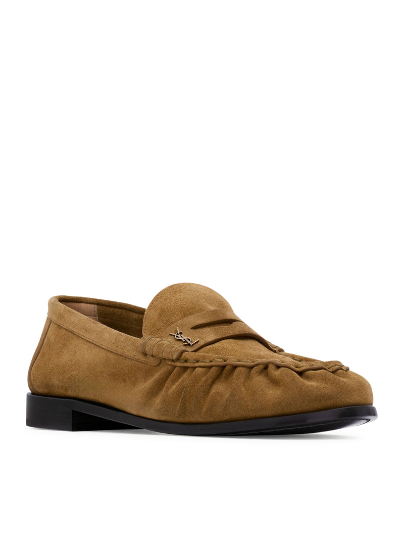 Saint Laurent Saint Laurent Men Le Loafer Supple Suede Moccasins