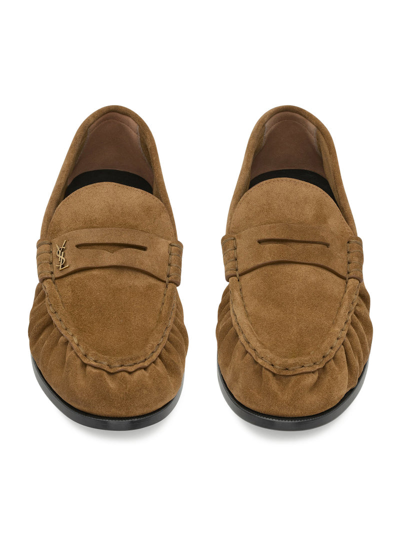 Saint Laurent Saint Laurent Men Le Loafer Supple Suede Moccasins