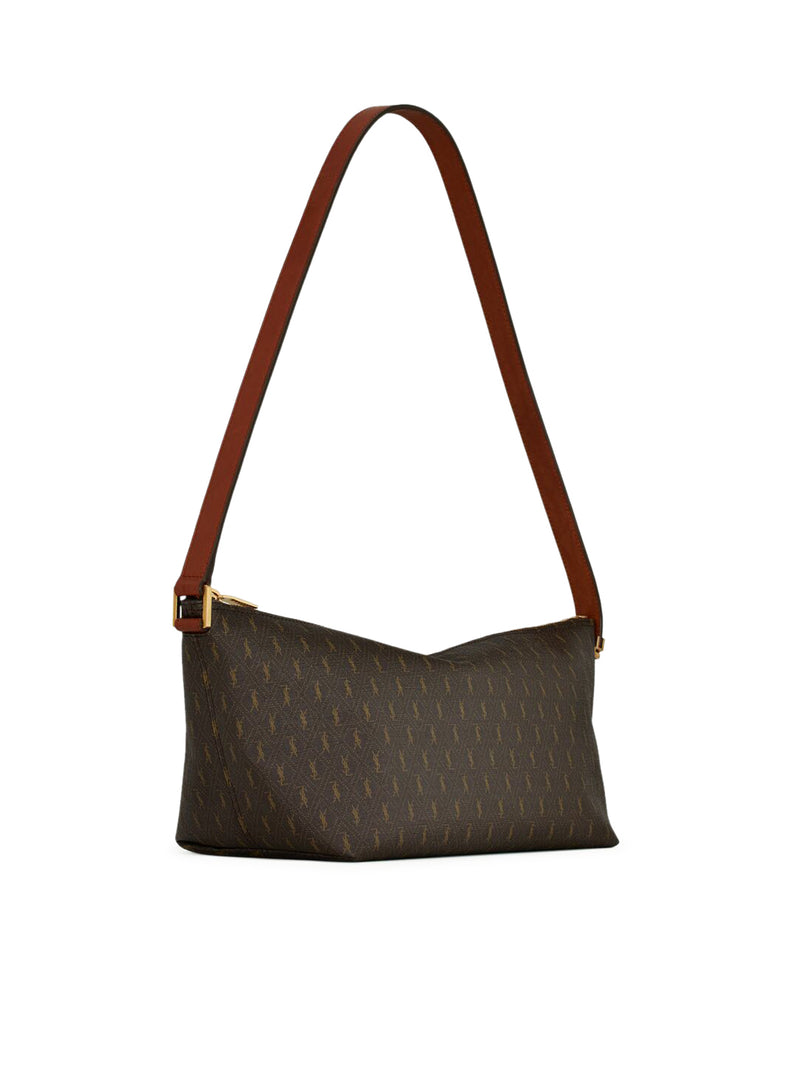 Saint Laurent Saint Laurent Men Le Monogramme Shoulder Bag In Monogram Canvas And Smooth Leather