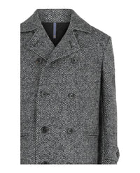 Slowear Mens Monterdoro Herringbone Double-Breasted Coat
