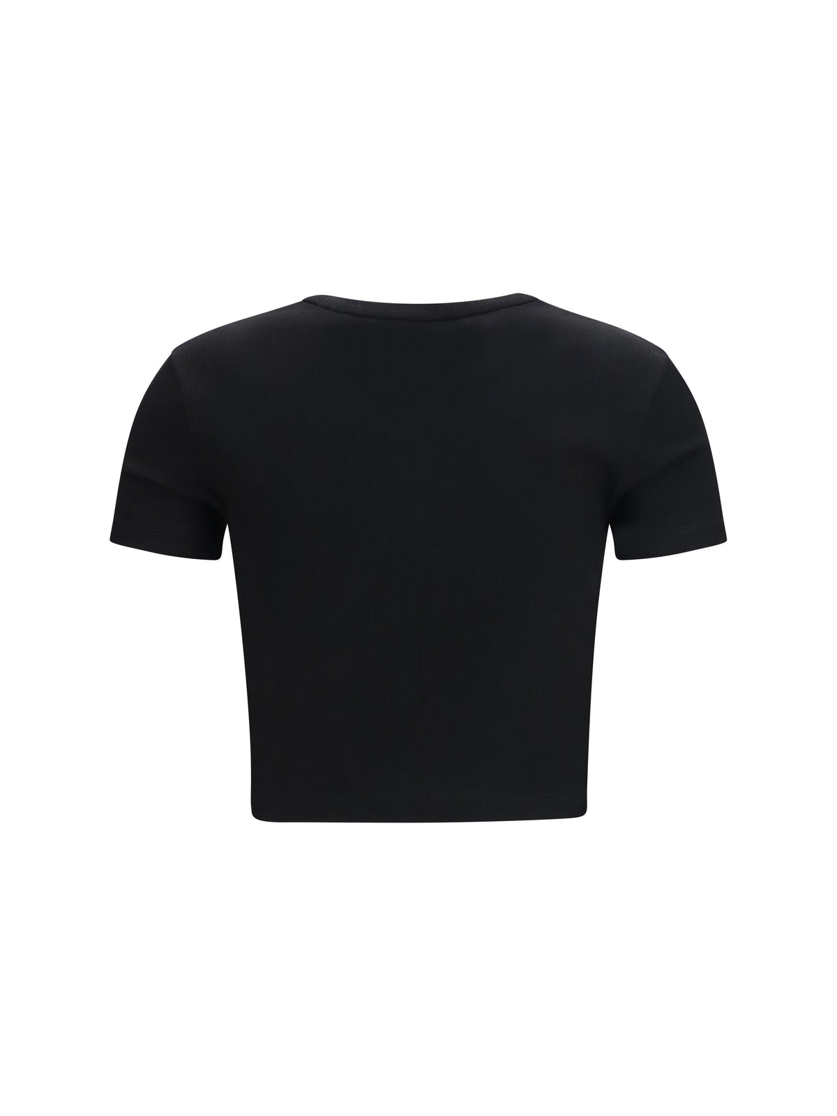 FENDI Fendi Women Cropped Ribbed Cotton T-Shirt