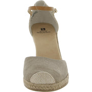 Mamba Womens Canvas Ankle Strap Espadrilles