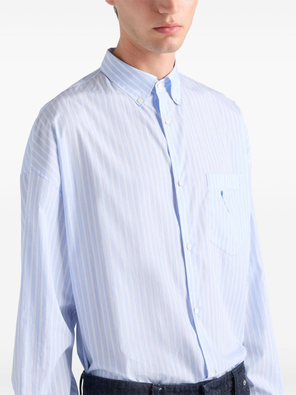 Prada Men Striped Shirt